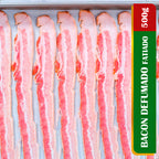 500g Bacon Fatiado Defumado Tradicional - Sabor Inenso