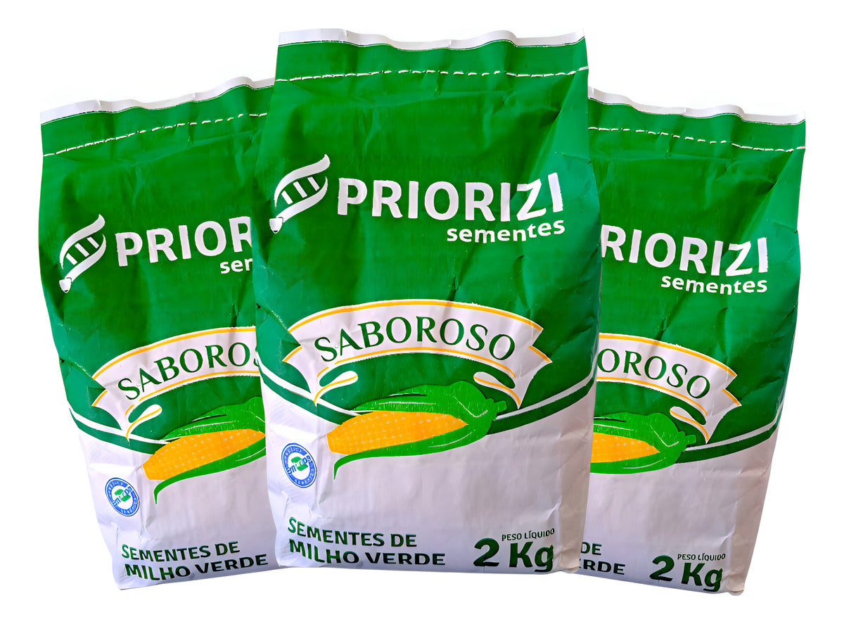 Milho Dentado Saboroso Brs 3046 6kg Milho Verde E Pamonha