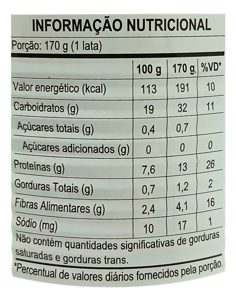 Ervilha em Conserva Lata 170g Predilecta conserva enlatado em lata sem glúten 170 g pacote x 5 u
