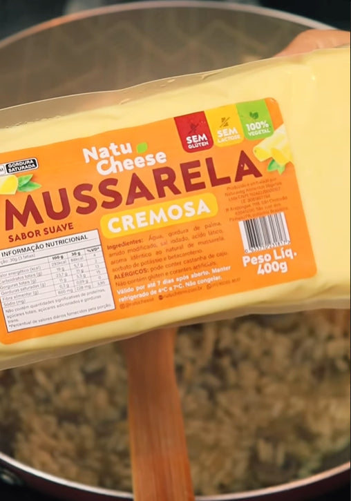 Queijo Vegetal Requeijão Mussarela Cremosa S/lactose 400g