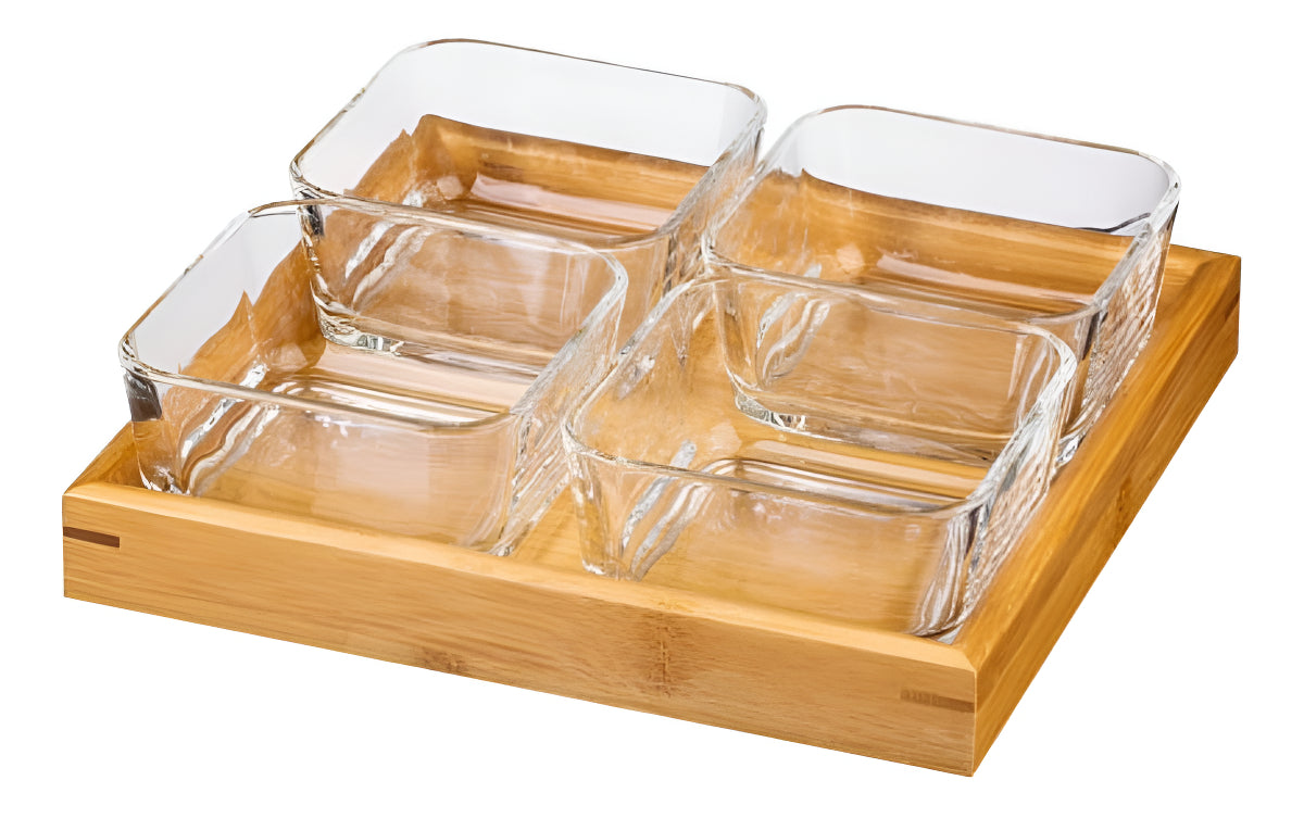 Kit Bandeja De Petiscos Kit Petisqueira Tábua De Frios Bambu