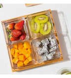 Kit Bandeja De Petiscos Kit Petisqueira Tábua De Frios Bambu