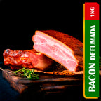 1kg Bacon Português Defumado Tradicional - Sabor Intenso