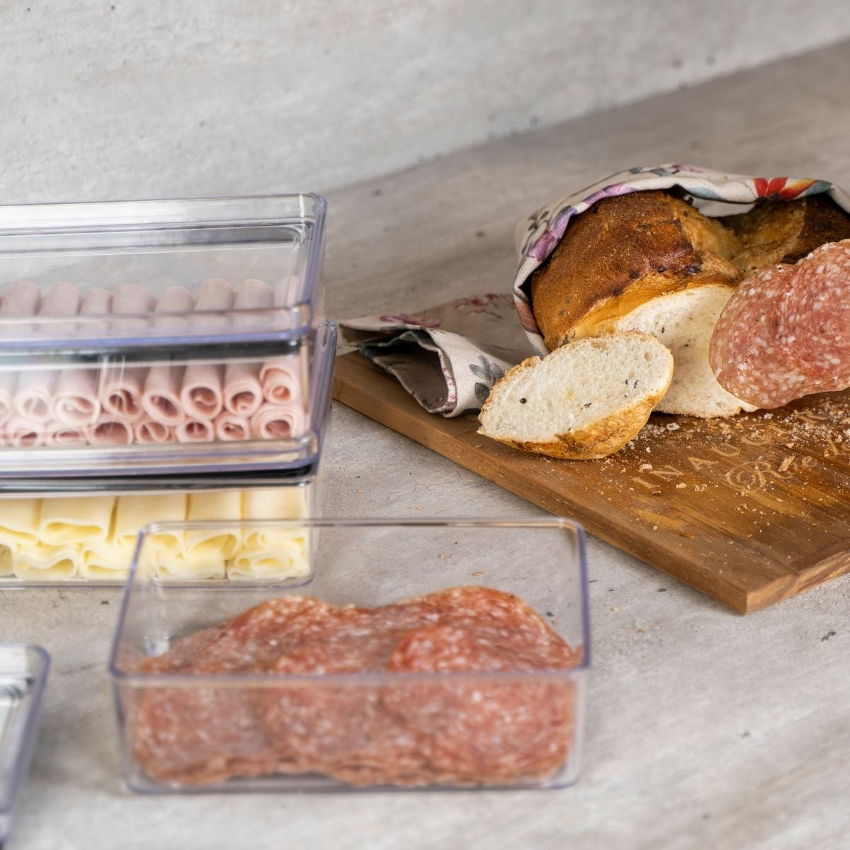 Kit 3 Pote Hermético Paramount Porta Frios Empilhavel 770ml Cor Transparente