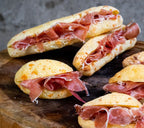 Kit Presente Mini Presunto Jamón Serrano 1Kg Salamanca + Suporte + Faca