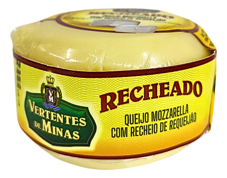 Queijo Mussarela Recheado Com Requeijão - (peça 380g Aprox)
