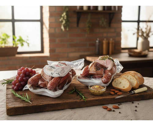 Kit Para Feijoada Defumado Bacon Pé Paio Linguiça  1 Kg